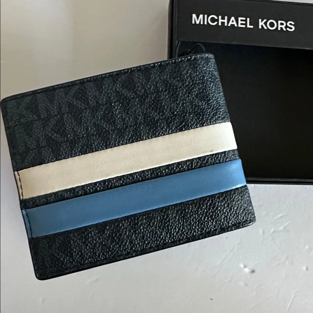 Michael Kors Black and Blue Wallet